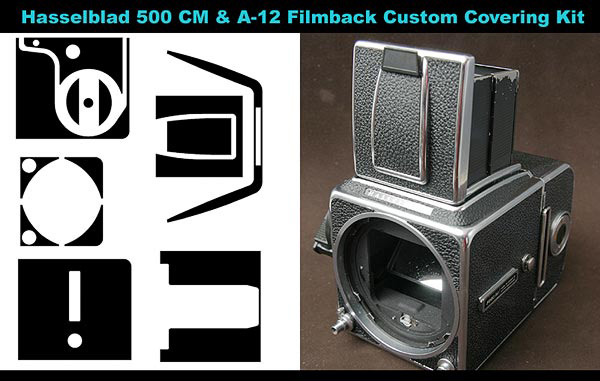 HASSELBLAD 500CM body  Waist Level Finder  A-12 Filmback covering replace  kit