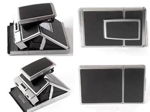 SX-70 Custom Covering like the Original BLACK (cowhide)